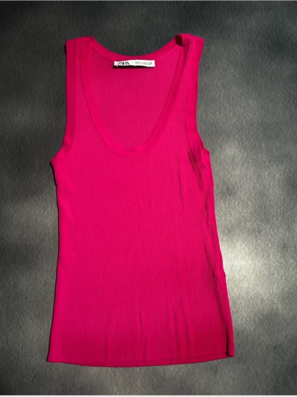 Zara hot pink tank top